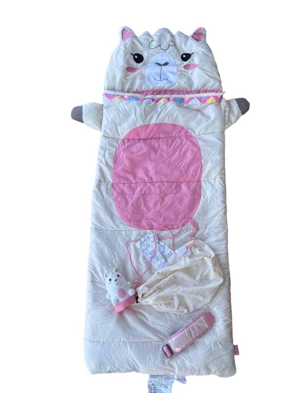 Firefly Outdoor Gear Kids Llama-Themed Sleeping Bag Set With Carry Case & Lanter